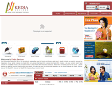 Tablet Screenshot of kediaservices.com